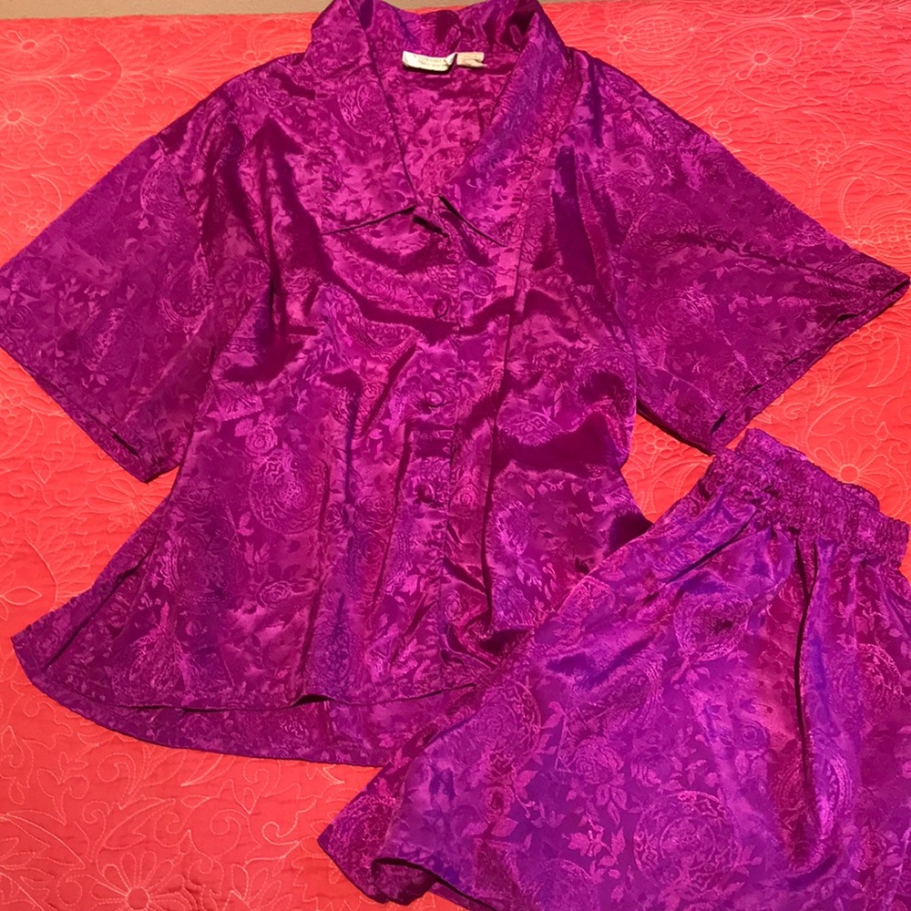 Victoria’s Secret Satin PJ Boxer Sleepwear Set